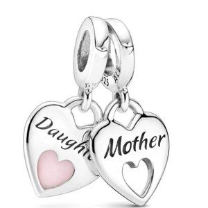 Pandora Double Heart Split Dangle Charm